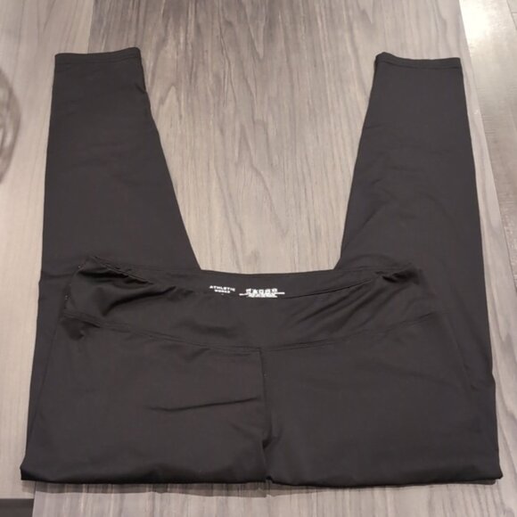 3/$20 Athletic Works Full Length Leggings Sporty Active Solid Black Buttery Soft - Picture 4 of 7